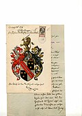 Wappen der Familie Johann Brilli Edler von Sannthal, in den Adelstand „Edler von Sannthal “ erhoben am 4. Mai 1879[2]