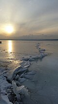 Zugefrorener Neusiedlersee