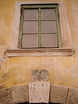 Inschrift 1707, Steinmetz Jacob Grämäschi