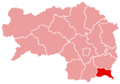Lage des Bereiches Radkersburg in der Steiermark