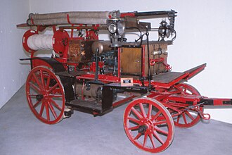 Die pferdebespannte Kernreuter-Motorspritze aus dem Jahr 1921