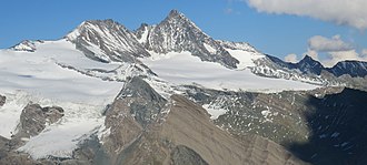 Fernansicht vom Großglockner und seiner Umgebung