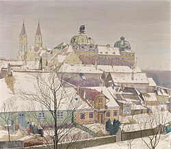 Das Stift im Winter 1924, Bild von Max Kahrer († 1937)