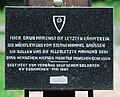 Gedenktafel am Hochkreuz